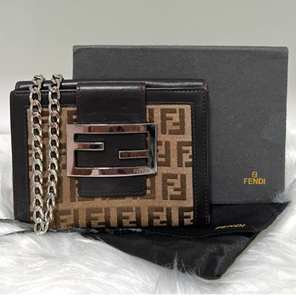 Fendi Compact Zucca wallet